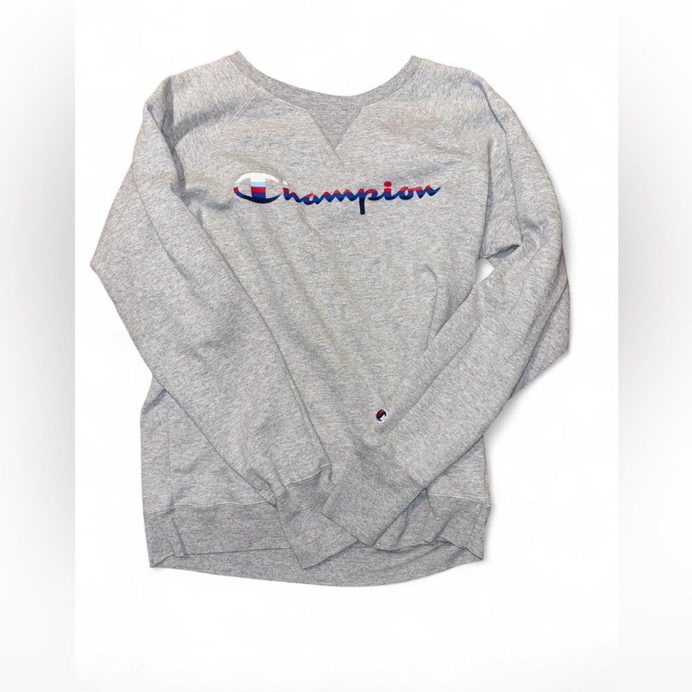 Champion Heather Gray Logo Sweatshirt